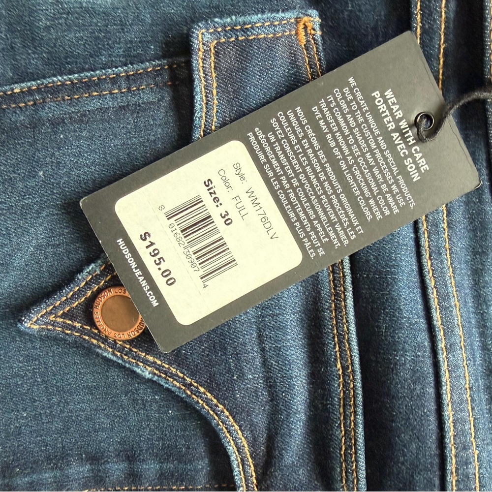 Hudson Jeans Dark Blue Flare Wide Leg - Picture 3 of 4